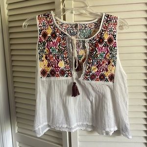 Free People embroidered top